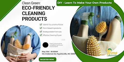 Image principale de Clean Green : Eco Friendly Cleaning Products - DIY Class