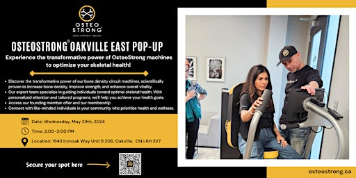 OsteoStrong Oakville East Pop-Up Event primary image