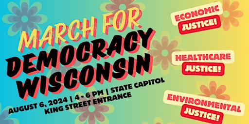 Imagem principal do evento March for Democracy Wisconsin