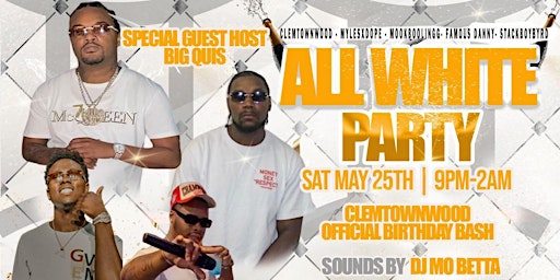 Imagem principal do evento All White Party - Hosted By DBCO Big Quis  ( Mount Clemens, MI) May 25th