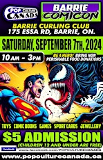 Barrie ComiCon : September 7th 2024  :  Comic Con