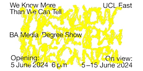 Launch of the first ever UCL BA Media Degree Show