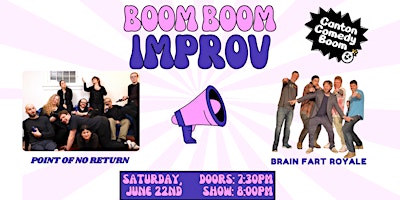 Imagem principal do evento Canton Comedy Boom Presents: Boom Boom Improv Night