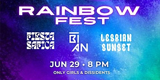 RAINBOW FEST BY FIESTA SAFICA  LESBIAN SUNSET Y BIAN primary image