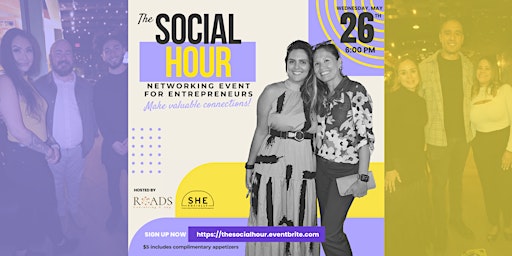 Primaire afbeelding van Networking Event For Entrepreneurs - The Social Hour