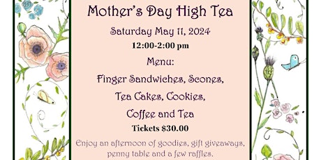 Mother's Day Celebration High Tea