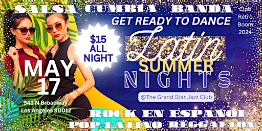 Club Retro Boom Presents: "Latin Summer Nights" Fridays! primary image