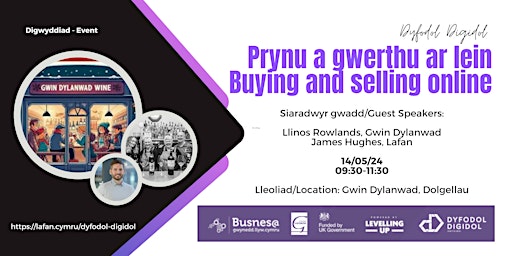Imagem principal do evento Prynu a gwerthu dros y we // Buying and selling online
