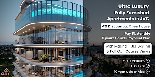 Immagine principale di New Launch in JVC Dubai | 4% Discount at Event | Mock-up apartment to view 
