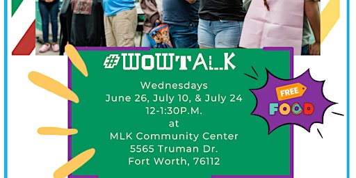 Imagem principal do evento Face to Face #WOWTalk Cafe- MLK Fort Worth