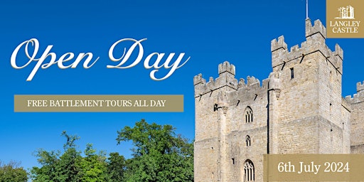 Immagine principale di 6th July - Langley Castle Open Day - Hourly Battlement Tours 