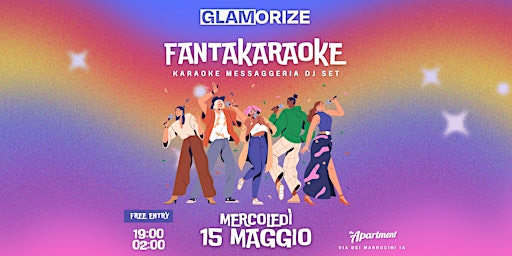 Imagem principal do evento Glamorize FANTAKARAOKE