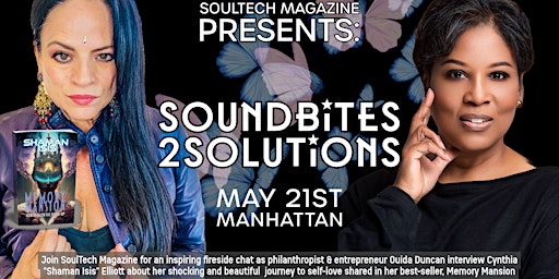 Immagine principale di SoulTech Mag's: Cocktails & Conversation w/ Best-Selling Author Shaman Isis & Ouida Duncan 