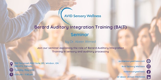 Berard Auditory Integration Training, May 28th, 2024 primary image