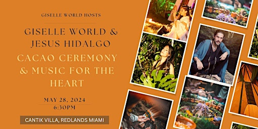 Imagem principal do evento Cacao and Music for the Heart with Giselle World & Jesus Hidalgo