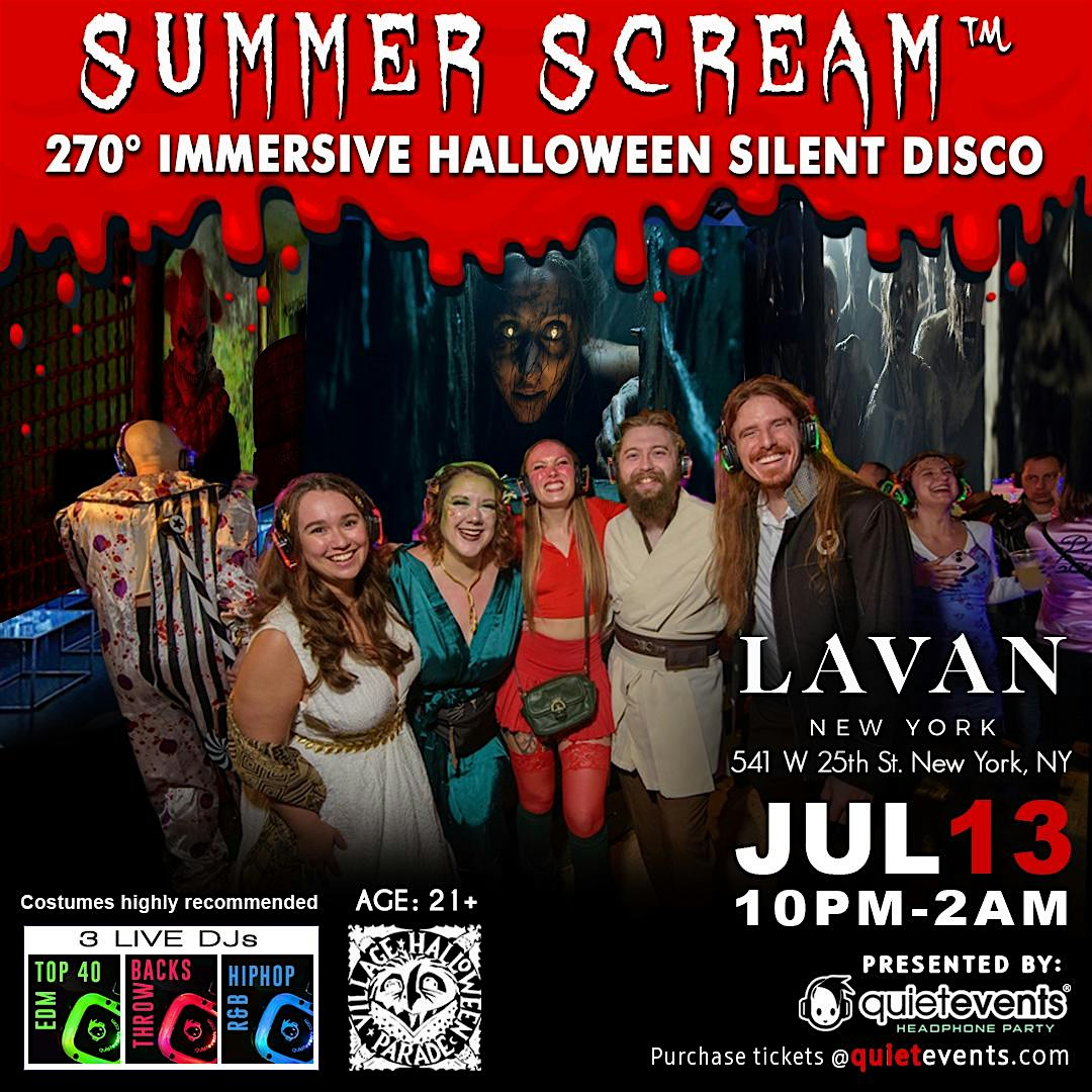 Summer Scream™ 270° Immersive Halloween Silent Disco Party @ Lavan Chelsea