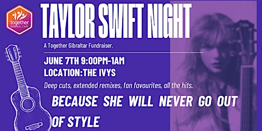 Taylor Swift Night - A Together Gibraltar Fundraiser. primary image