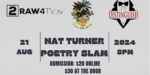 Imagem principal do evento Nat Turner Poetry Slam