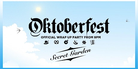 Imagem principal do evento Oktoberfest St Kilda 2019 - Secret Garden Wrap Up (Very Limited Tickets)