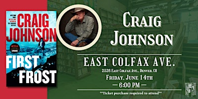 Craig Johnson Live at Tattered Cover Colfax primary image