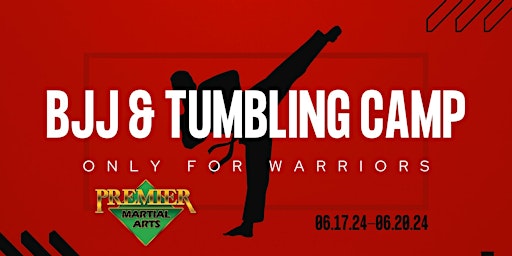 Imagem principal do evento BJJ & Tumbling Camp @ Premier Martial Arts June 17th-20th 2PM-4PM