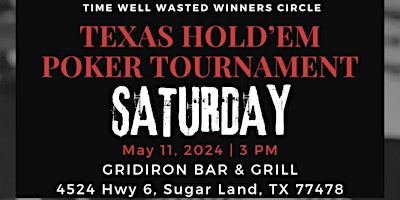 TEXAS HOLD'EM CASH TOURNAMENT AT GRIDIRON BAR & GRILL primary image