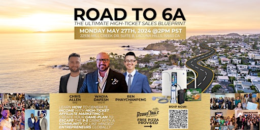 Imagem principal do evento Road To 6A - The Ultimate High-Ticket Sales Blueprint