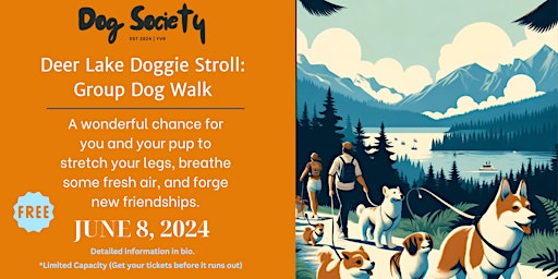 Primaire afbeelding van Deer Lake Doggie Stroll: Group Dog Walk
