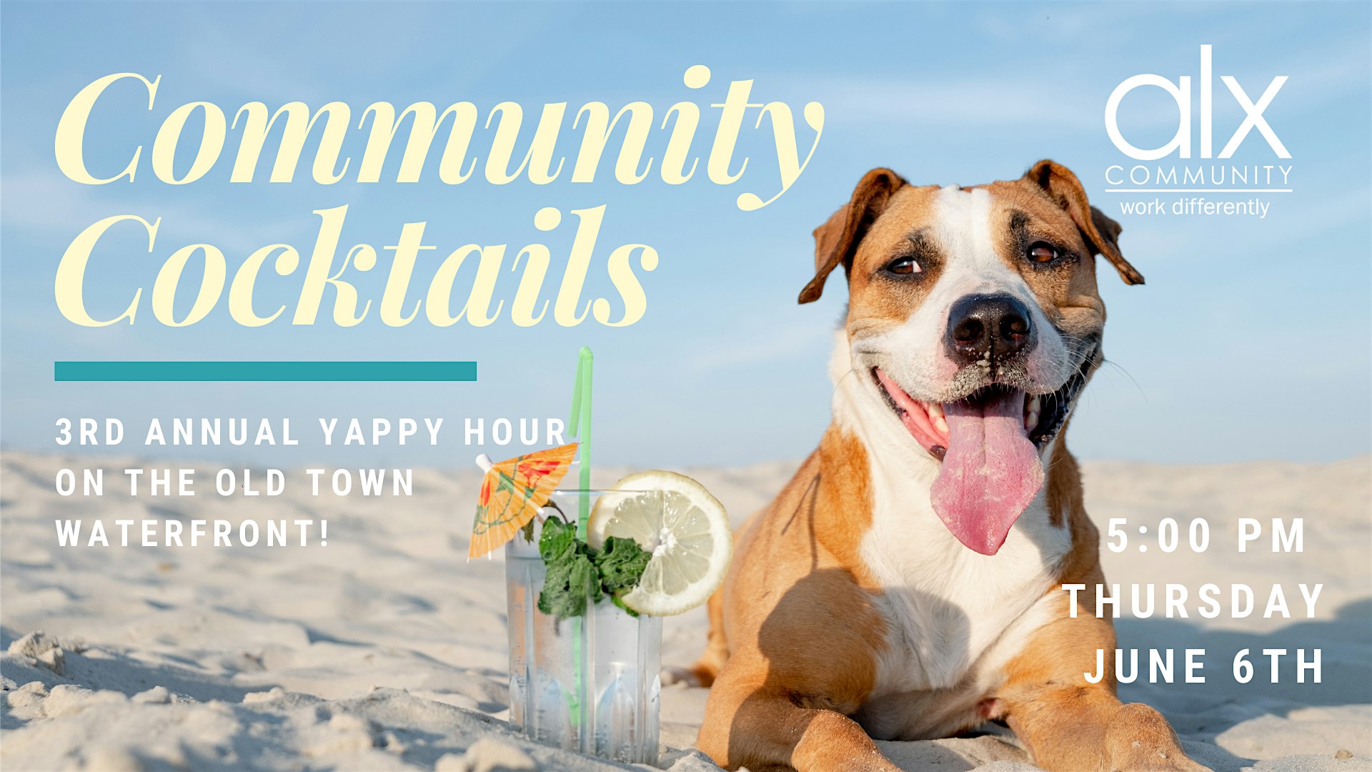 Community Cocktails – 3rd Annual Member Yappy Hour!