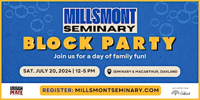 Millsmont-Seminary Block Party primary image