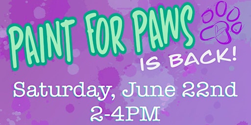 Primaire afbeelding van Paint for Paws: A Fundraiser for Pack Lyfe Rescue