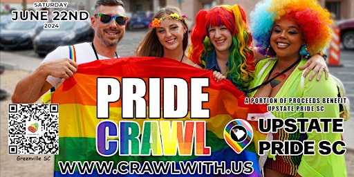 Image principale de The Official Pride Bar Crawl - Greenville - 7th Annual