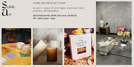 Handcrafted Home Decor & Gift Shop by Subtle Art Studios