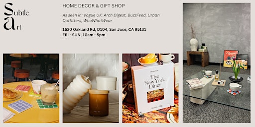 Handcrafted Home Decor & Gift Shop by Subtle Art Studios primary image