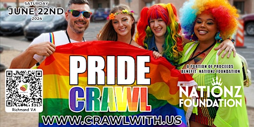 Primaire afbeelding van The Official Pride Bar Crawl - Richmond - 7th Annual