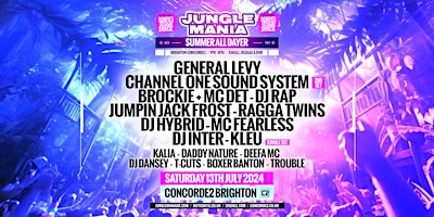 Imagen principal de Jungle Mania Brighton - Summer All Dayer | Jungle + Reggae