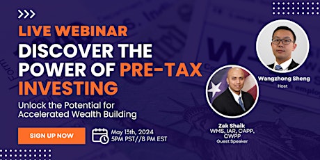 LIVE WEBINAR: Discover the Power of Pre-tax Investing