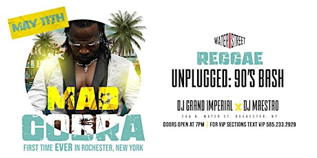 Reggae Unplugged with special guest MadCobra.