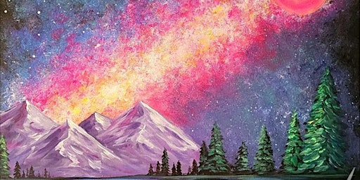 A Galactic Mountain View - Paint and Sip by Classpop!™