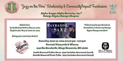 Hauptbild für "Jazz on the Vine" Scholarship & Community Impact Fundraiser
