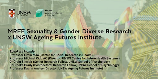 Image principale de MRFF Sexuality & Gender Diverse Research x UNSW Ageing Futures Institute