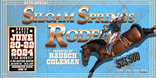 Imagem principal do evento 66th Annual Siloam Springs Rodeo