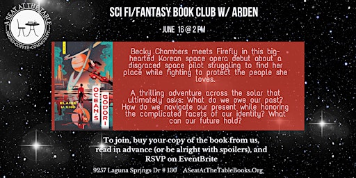 Imagem principal do evento Sci Fi/Fantasy Book Club w/ Arden: Ocean's Godori