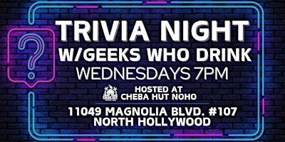Hauptbild für Trivia Night with Geeks Who Drink!