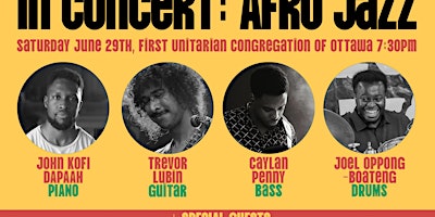 Afro Jazz with the John Dapaah Quartet primary image
