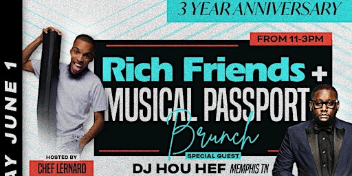 RICH FRIENDS BRUNCH FT DJ HOU HEF primary image