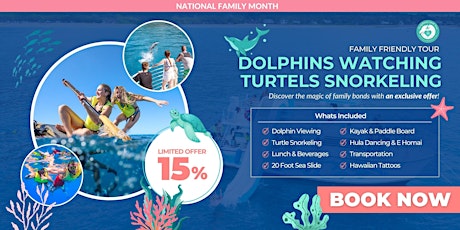 [15% OFF] Hawaii Dolphins and You Snorkeling Tour