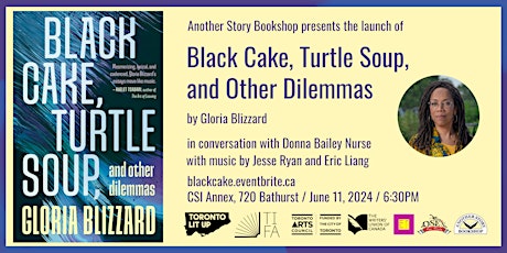 Gloria Blizzard launch "Black Cake, Turtle Soup, and Other Dilemmas"