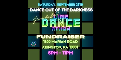 Primaire afbeelding van Dance Out of The Darkness: A Glow in the Dark Line Dance-A-Thon