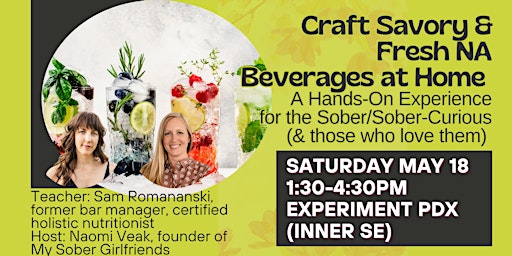 Image principale de Fresh NA Beverages at Home: A Hands-On Workshop for Sober/Sober-Curious